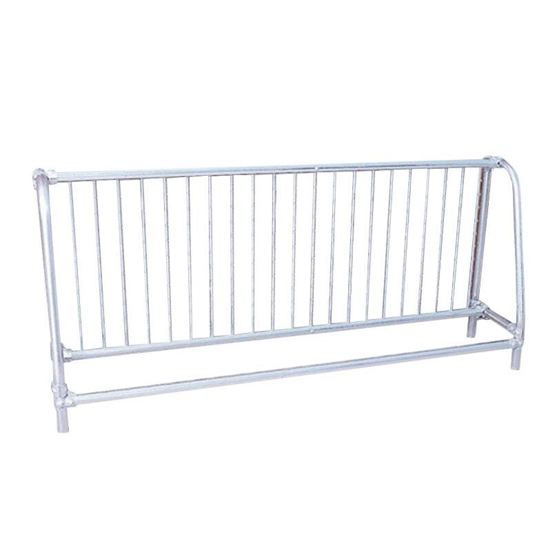Ultra Site Portable Single-Sided Traditional Bicycle Rack, 8 ft L, Steel, Galvanized 1364677
